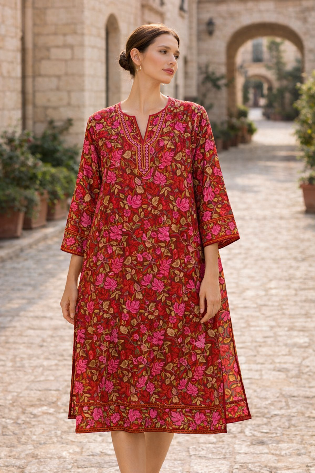 Kashmiri work Kurti long Kurti 6