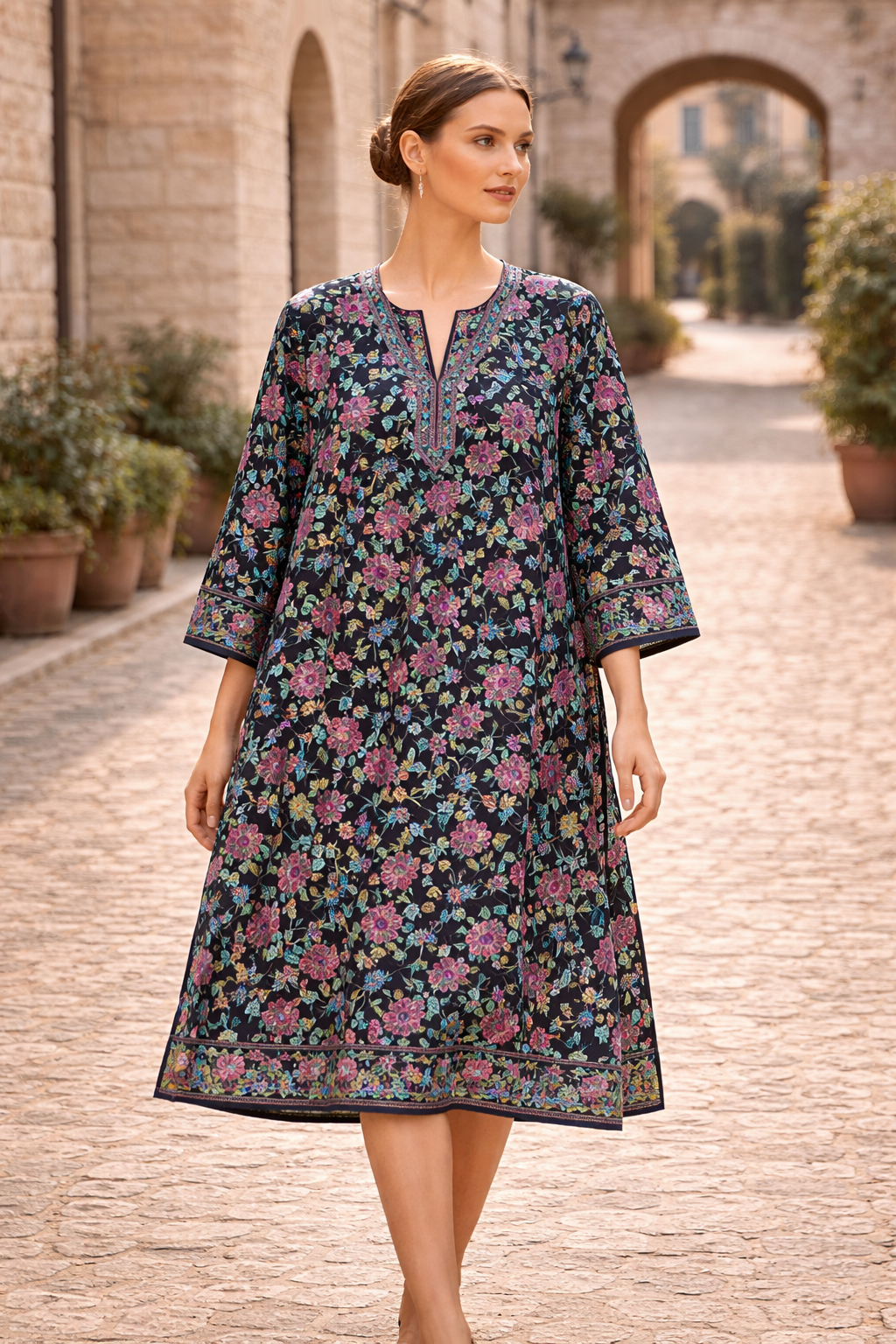 Kashmiri work Kurti long Kurti 6