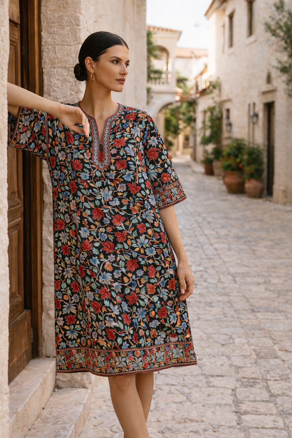 Kashmiri work Kurti long Kurti 6