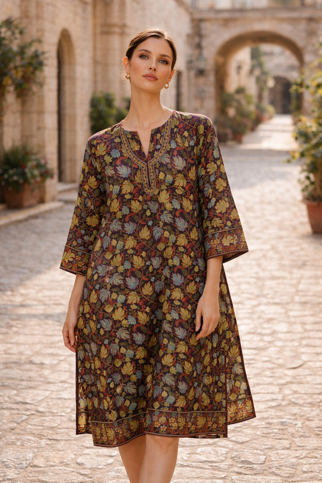 Kashmiri work Kurti long Kurti 6