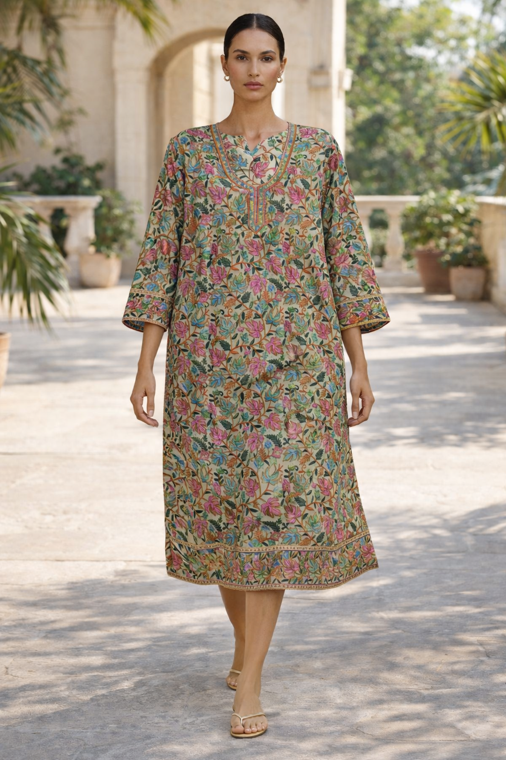 Kashmiri work Kurti long Kurti 6