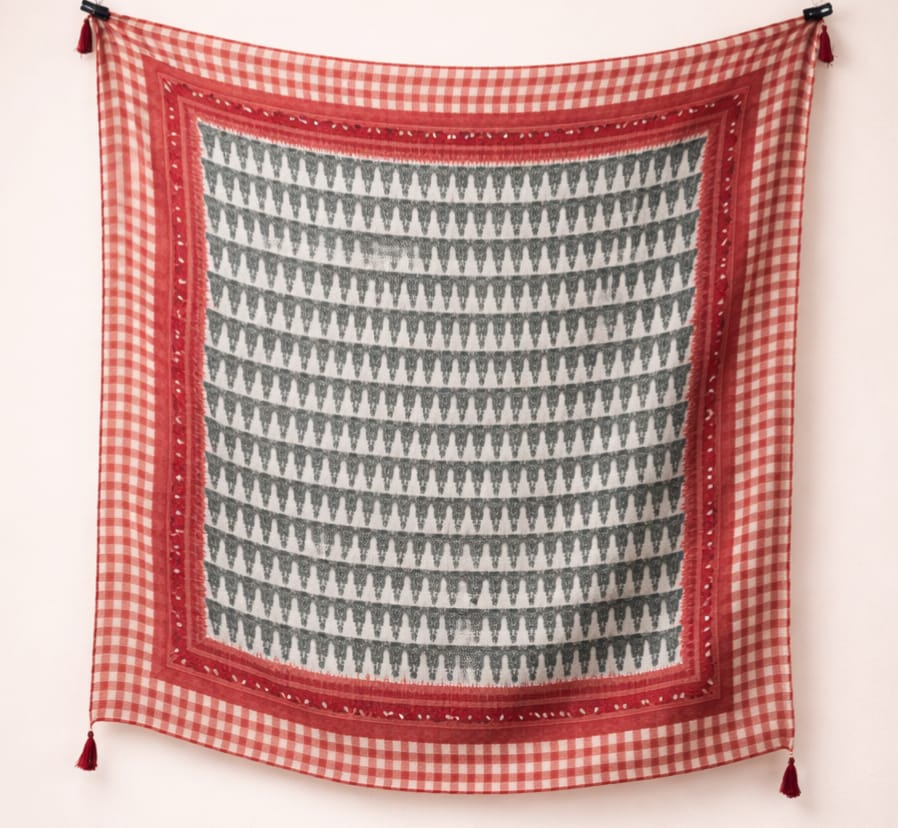 Pure scarfs with mal cotton