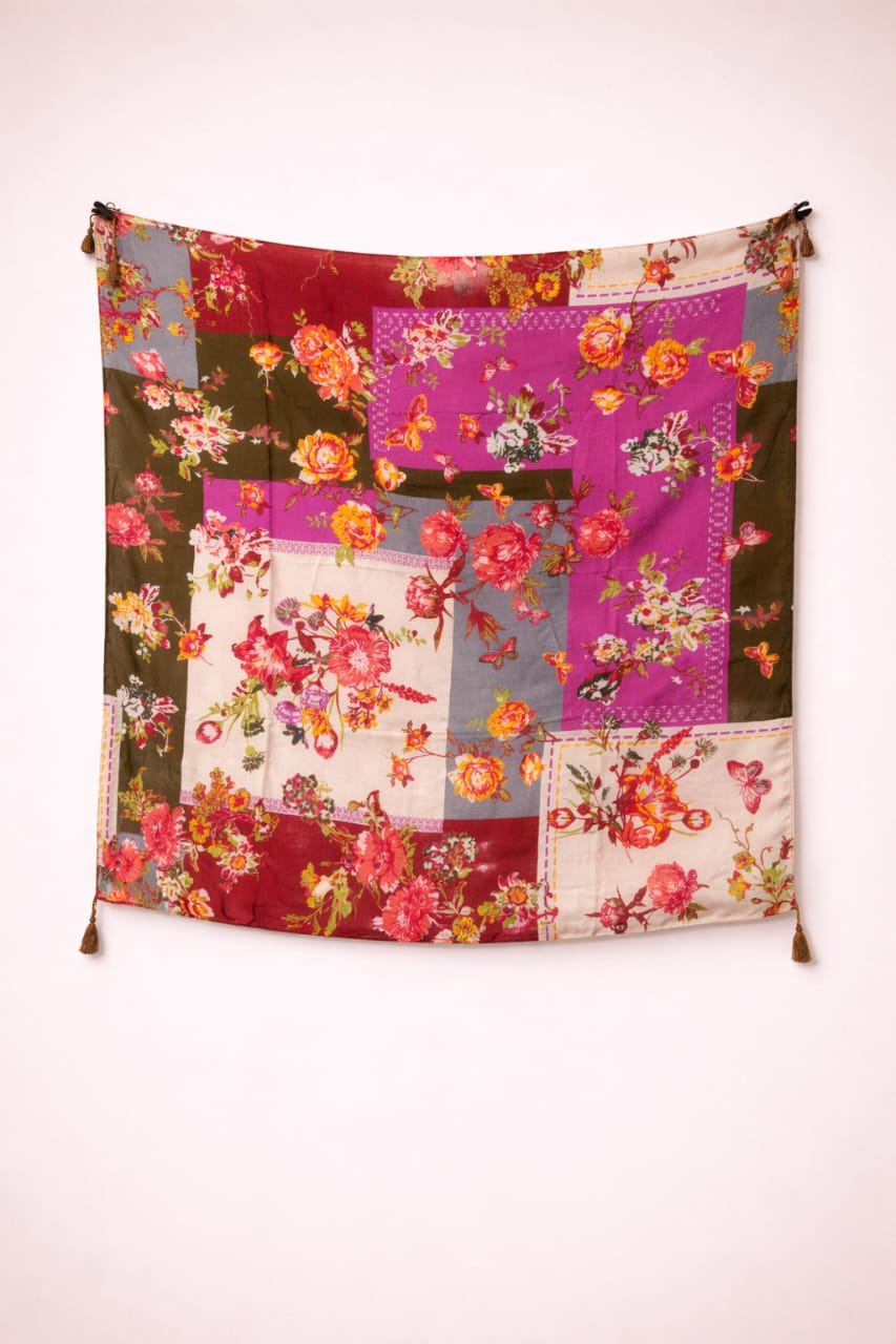 Pure scarfs with mal cotton