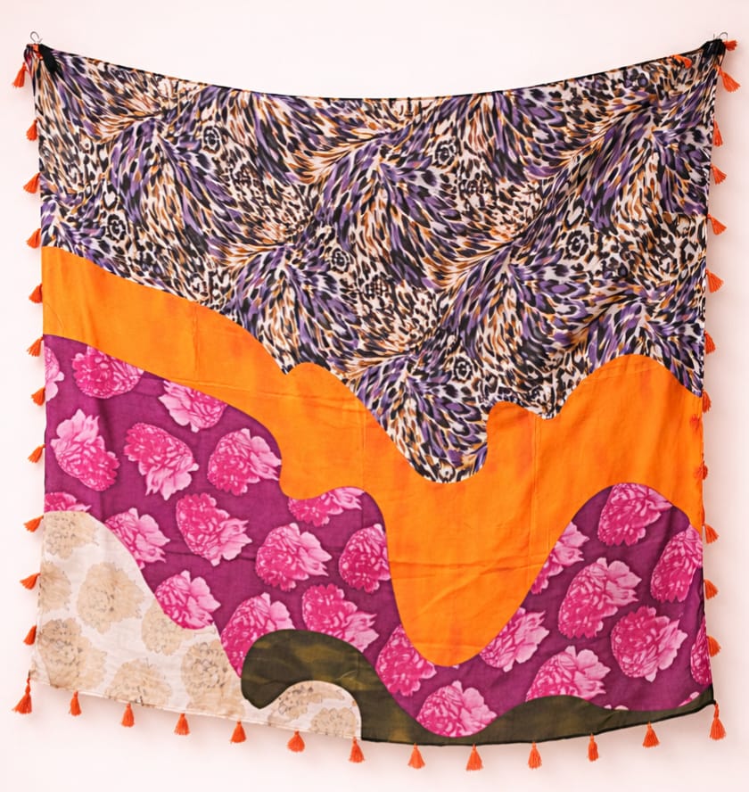 Pure scarfs with mal cotton
